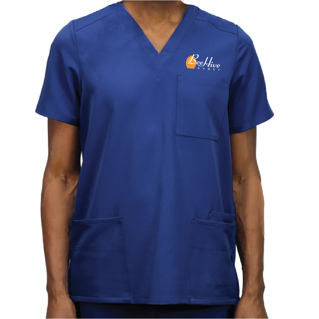 Men's WYND Multi-Pocket Scrub Top