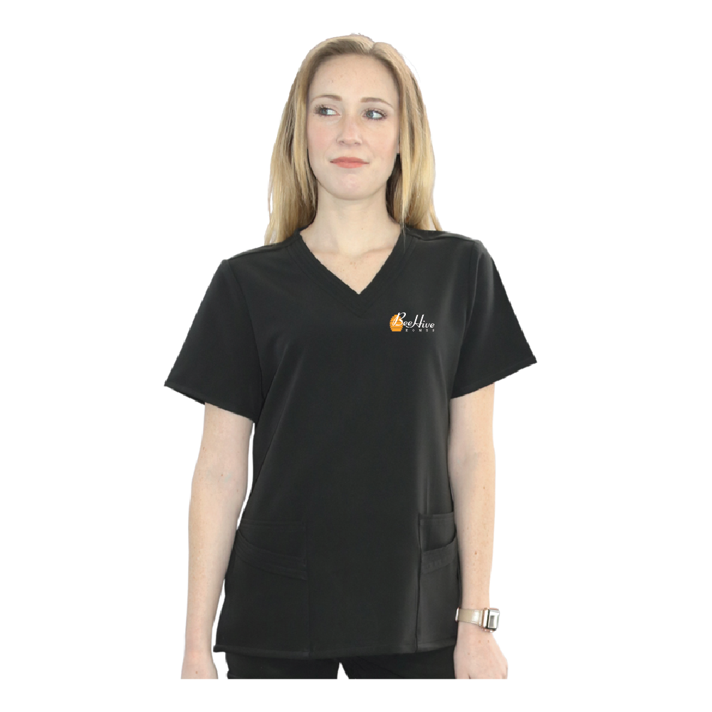 Womens WYND Multi-Pocket Scrub Top