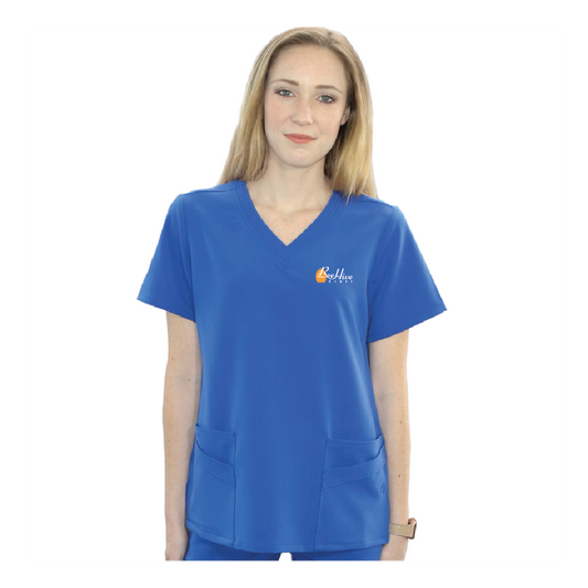 Womens WYND Multi-Pocket Scrub Top